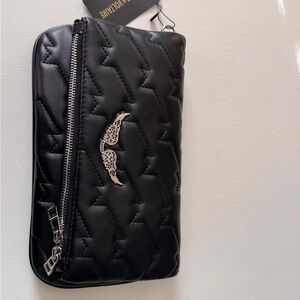 Zadig & Voltaire Black Quilted Clutch